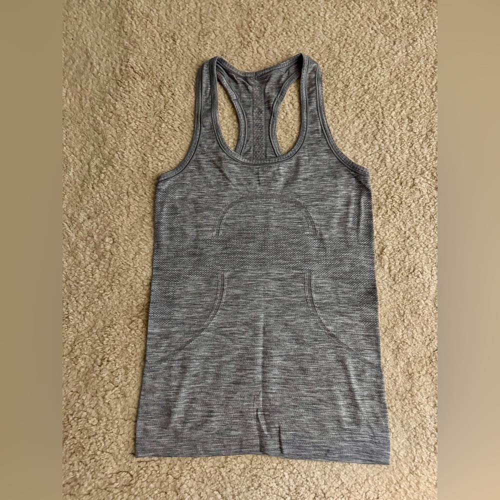 Lululemon Athletica Gray Racerback Tank Top